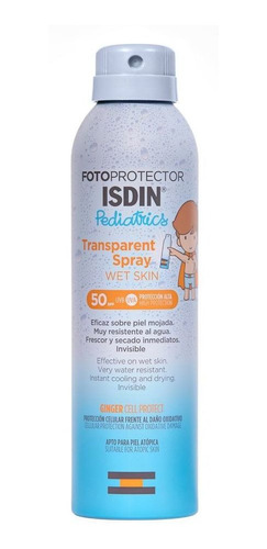 Isdin Solar F50 Pediatrics Sray Wet Skin X250 