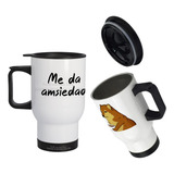 Mug Vaso Termico Viajero Para Carro Cheems Meme Perro