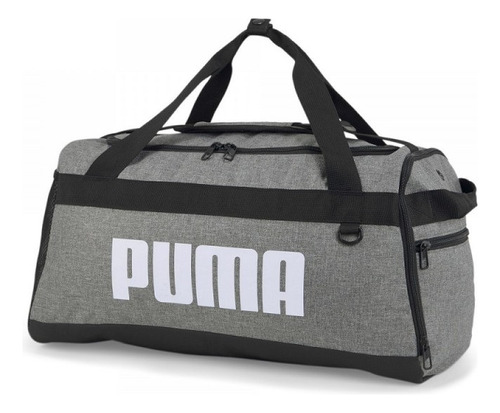 Bolso Puma Hombre Challenger Duffel Gris Blanco M