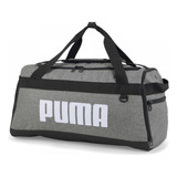 Bolso Puma Hombre Challenger Duffel Gris Blanco M