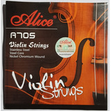 Cuerdas Encordado Para Violin Nickel Entorchado 4/4 Alice