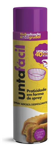Unta - Forma Desmoldante Culinário 400ml - Untafácil Spray