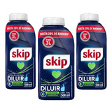 Pack Jabon Liquido Skip Para Ropa Diluible 3 Un X 500 Ml