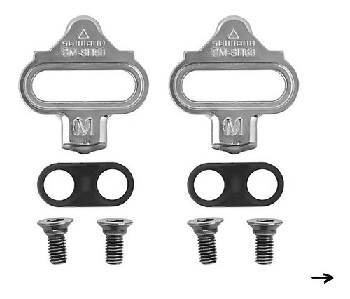 Taco / Taquinho Shimano P/ Pedal Mtb Sh56 - Multidirecional