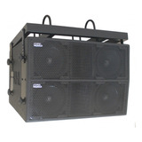 P.a. Line Array Ativo (dupla) 1400w 4x8  + Ti Nhl Dh1400 Bid