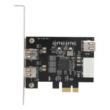 Placa Riser Pci -e 1x Para 3 Portas 1394a (2 De 1) 800 Mbps