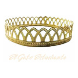 Corona Tiara Rey/reyna Metal Dorado Cotillón