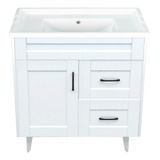 Mueble Vanitorio Deluxe Pvc F 80cm Blanco