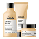 Loreal Profissional Gold Quinoa Tratamento Kit Trio