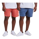 Kit 2 Bermuda Shorts Moletom Masculina Lisa Plus Size Fit