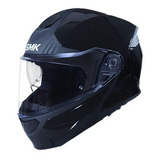 Casco Smk Gullwing Negro Brillo Rebatible - Rvm