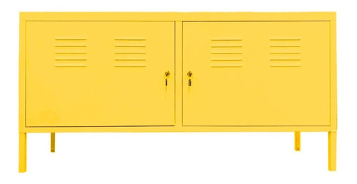 Mueble Tipo Rack Metalico Con Llave Amarillo