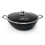 Caldero De Hierro Fundido Con Tapa De Vidrio, 10.5 Qt. Ideal