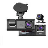  Dash Cam Hd Triple Cámara Con Pantalla Para Auto  + Reversa