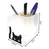 Porta Caneta Led Luminaria Frase Gatinho Espião 10010784