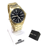 Relógio Orient Masculino Analógico Dourado Mgss1199 P2kx