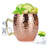 Pack 1 Mugs De Cobre Vasos Tragos Moscow Mule Mojito Bar