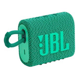 Caixa De Som Bt Jbl Go3 Verde Eco Ipx7 Novo