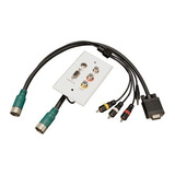 Easy Pull Tipo A Conectores Mf Vga Rca Audio Video Compuesto