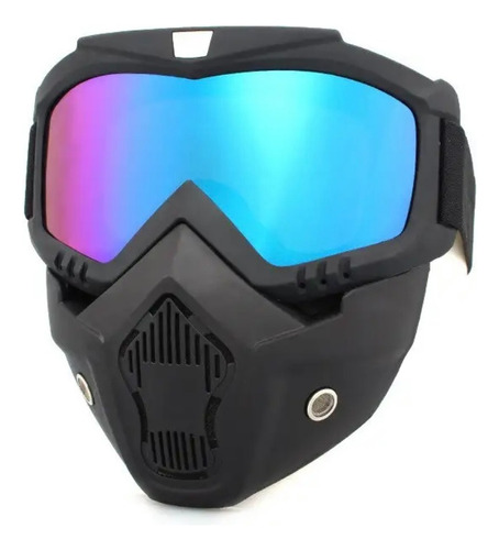 Máscara Óculos Motociclista Motocross Moto Capacete Bike