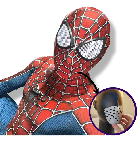 Fantasia Homem Aranha Adulto Profissional Para Trabalho Real | Parcelamento sem juros