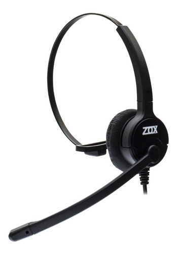 Headset Tubo Flex Zox Hz-40 C/ Conector Rj9