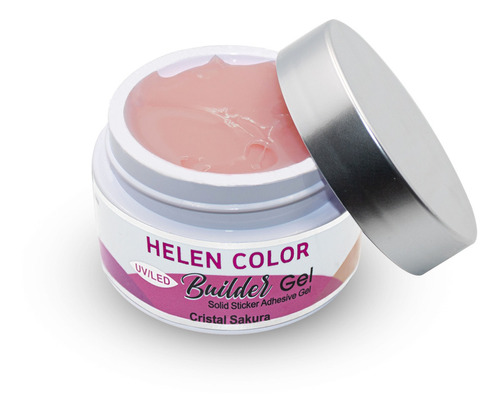 Gel Sólido Led Uv Unhas Helen Color Builder, Sakura 15g