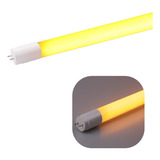 Kit 4 Lâmpadas Tubular T8 Led 9w Laranja Ambar 60cm Bivolt