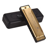 Armónica Dorada Profesional Harmonica Perfect Kid Para Princ