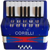Corelli Whc104 Acordeón Niños Tipo Piano 17 Teclas 8 Bajos