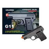 Pistola Ukarms G11 De Resorte Airsoft Subcompacta Spring 1:1
