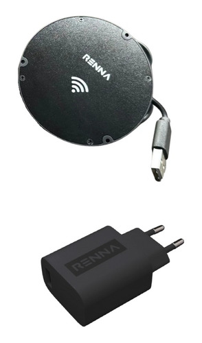 Carregador Indução Wireless Invisivel 10w P/ Mesa Com Fonte