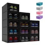 Cajas Organizadoras Cajoneras Apilables Para Zapatos 12 Pzs