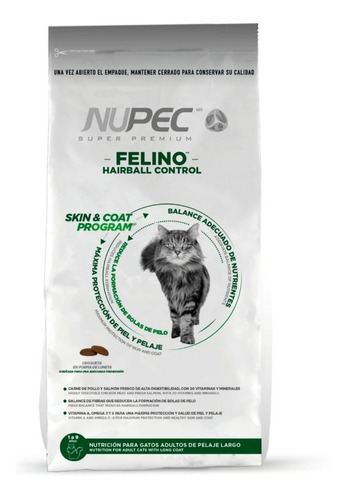 Nupec Felino Hairball De 3.0 Kg