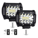 Barra De Luz Led Para Auto, 2piezas, Focos Led Tractor, 4