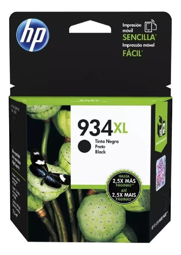 Cartucho Hp 934xl 934 Xl Negro C2p23al Officejet 6820 6230