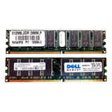 Memoria Ram Ddr1  512 Mb Varias Marcas 