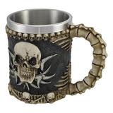 1 Taza De Café Con Calavera Tribal Gótica, Taza Espeluznante