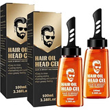 2 En 1 Gel Para Peinar El Cabello Para Hombres Con Peine