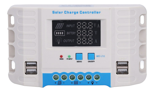 Panel De Carga De Controlador Solar Doméstico Pwm 10a Abs Sh