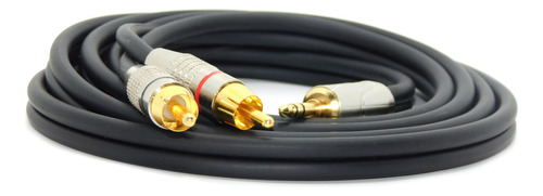 Cable Mini Plug Stereo A 2 Rca  Profesional Low-noise Full