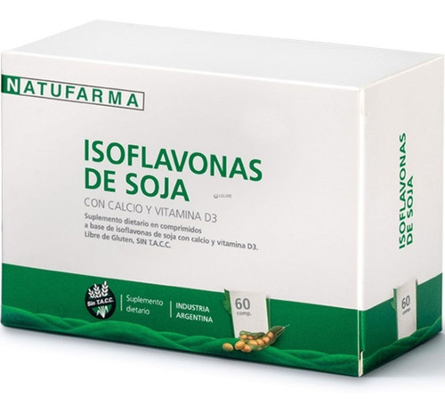 Natufarma Isoflavonas De Soja 60 Comp Menopausia Y Huesos