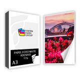 80 Folhas Papel Fotografico Adesivo 115g Matte Fosco A3