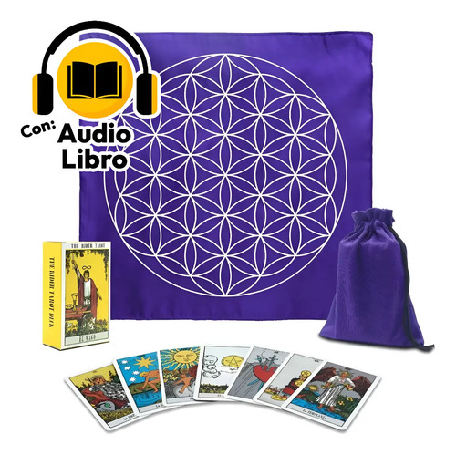 Tarot Rider Waite Español + Tapete + Morral Modelo Flor Vida | MercadoLibre