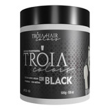  Máscara Tonalizante Preta (black) Troia Colors Troia Hair