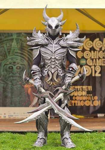 Projeto Armadura Daedric (skyrim) Cosplay