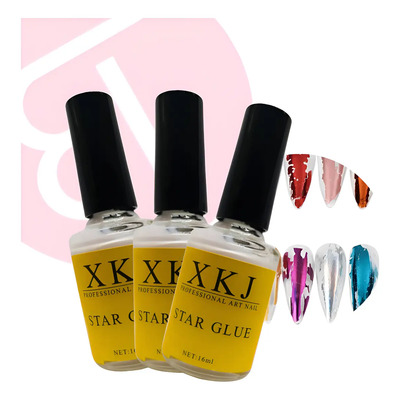 3 Pz Pegamento Foil Uñas Pegafoil Transfer Nails Acrilicas | MercadoLibre