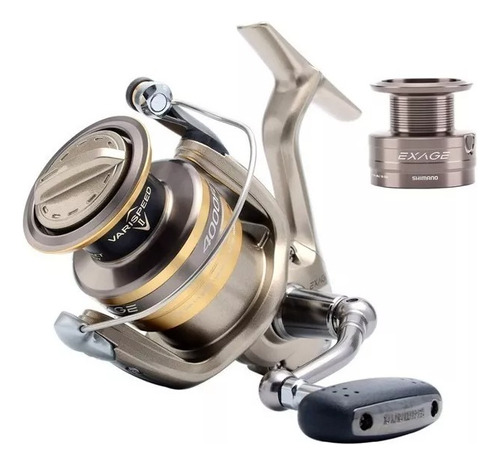 Reel Shimano Exage 4000 Fd. 5 Rulemanes. 5.2:1. Made Malasia