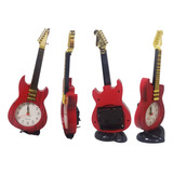 Reloj De Mesa Guitarra Electrica Alarma Decoración Hogar