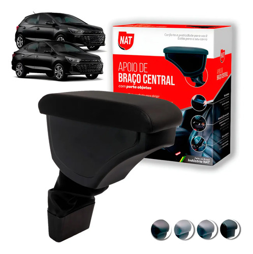 Apoio De Braço Encosto Hb20 Hb20s Hb20x 2013 Até 2021 Couro | Parcelamento sem juros